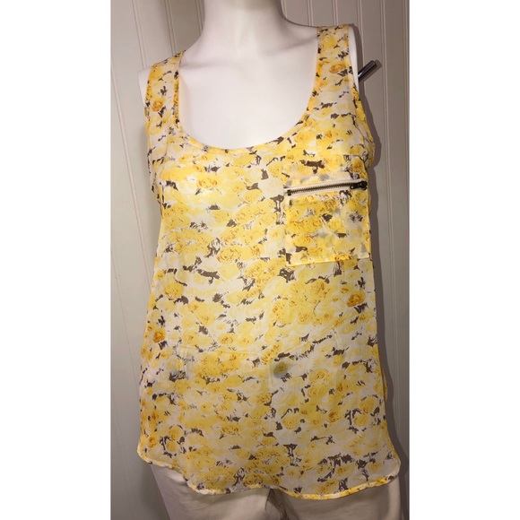 Yellow Floral Jules & James Tank - Picture 1 of 4